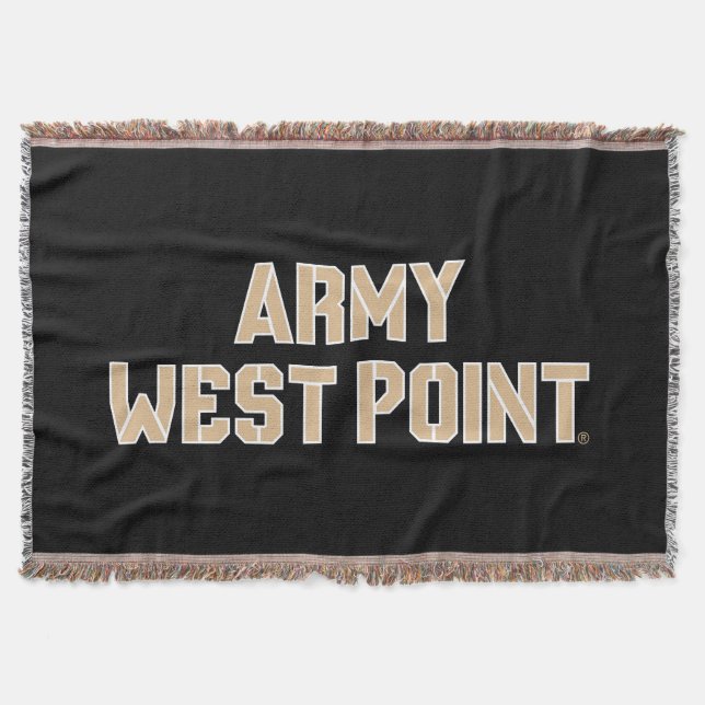 Army West Point Word Mark Throw Blanket (Front)