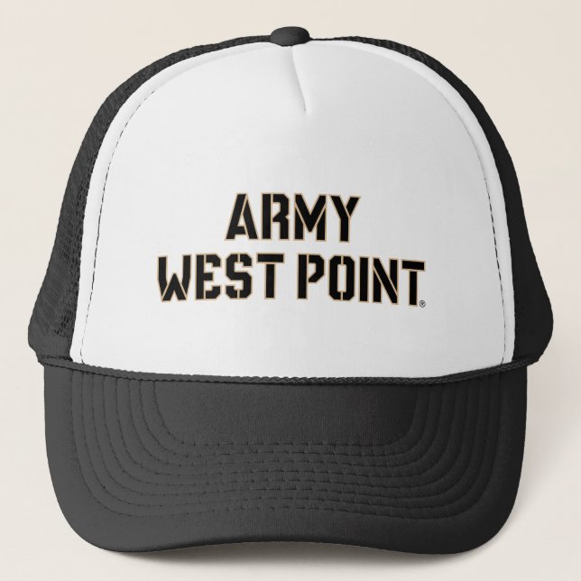 Army West Point Word Mark Trucker Hat (Front)