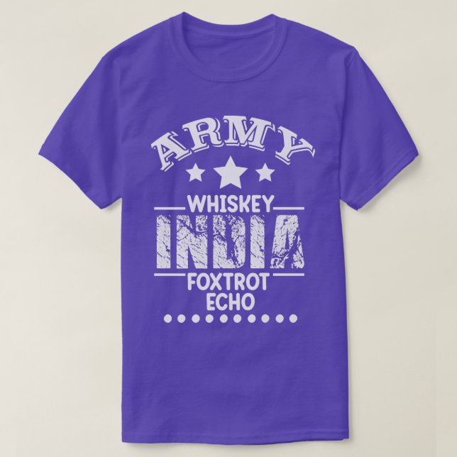 Army Whiskey India Fotrot Echo (WIFE) T-Shirt (Design Front)