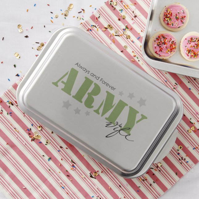 Army Wife - Always and Forever Cake Pan (In Situ)