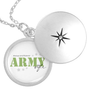 Army Wife - Always and Forever Silver Plated Necklace