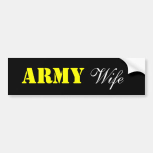 ARMY, Wife Bumper Sticker