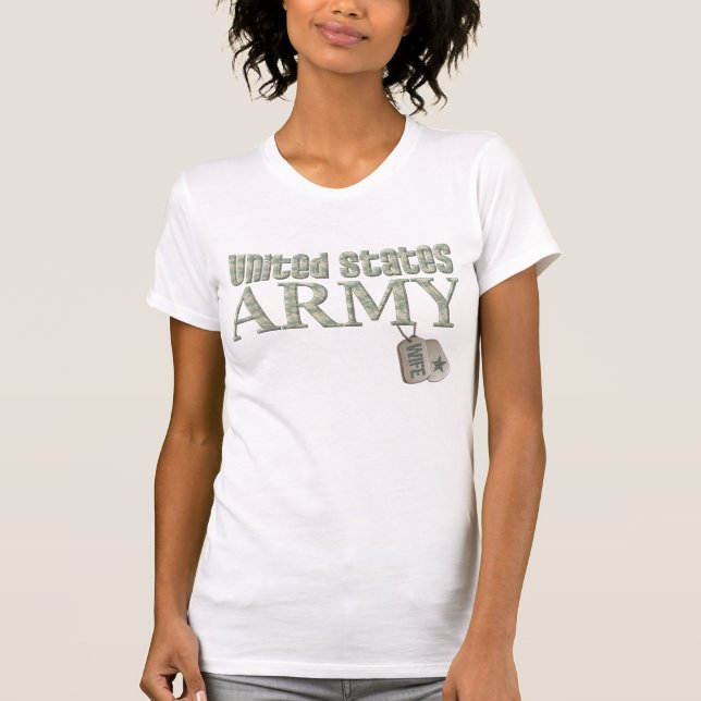 Army Wife Camo T-Shirt (Front)