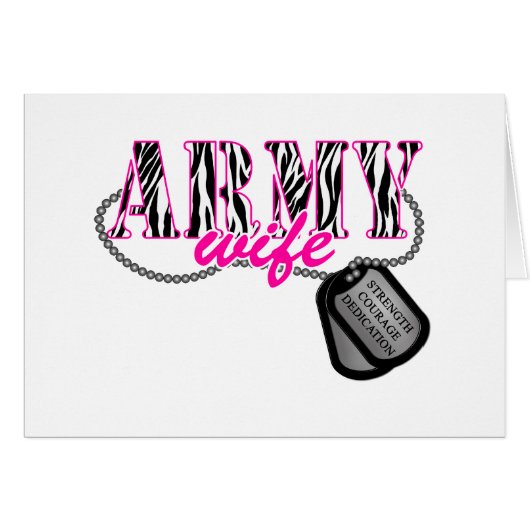 Army Wife Cards (Front Horizontal)