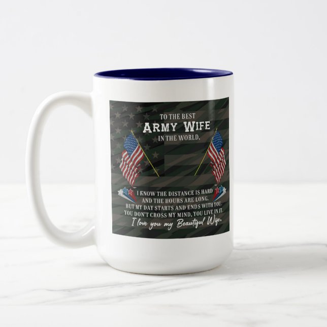 Army Wife Coffee Mug (Left)