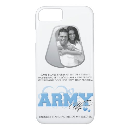 Army Wife Dog Tags Photo iPhone 87 Case