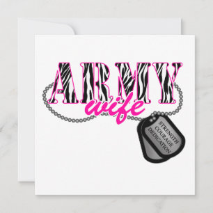 Army Wife Invitation