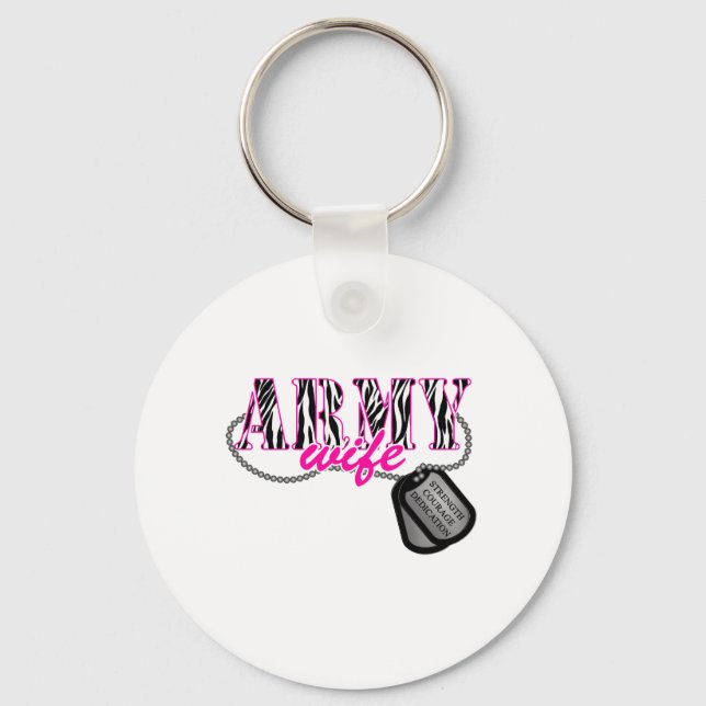 Army Wife Keychain (Front)