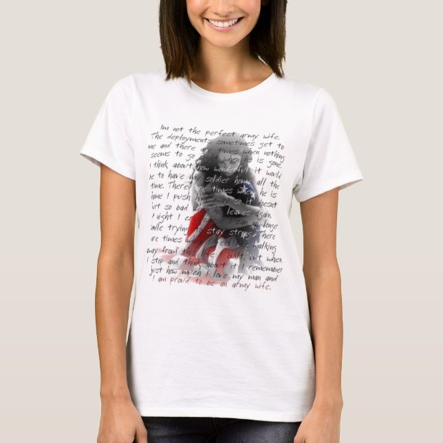 army wife poem T-Shirt (Front)