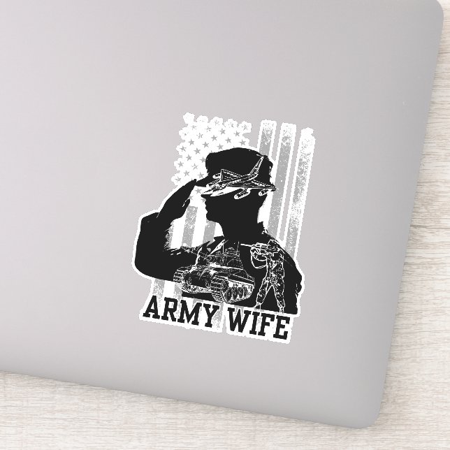 Army Wife Sticker (Detail)