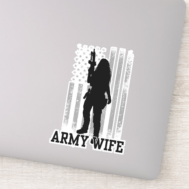 Army Wife Sticker (Detail)