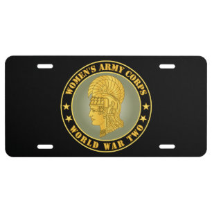 Army - Women's Army Corps - WWII License Plate