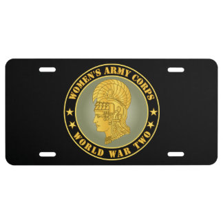 Army - Women's Army Corps - WWII License Plate