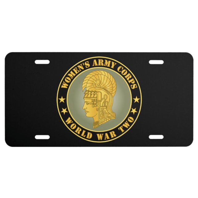 Army - Women's Army Corps - WWII License Plate (Front)