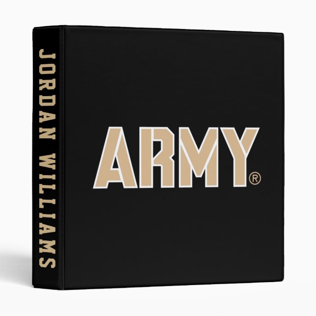 Army Wordmark 3 Ring Binder (Front/Spine)
