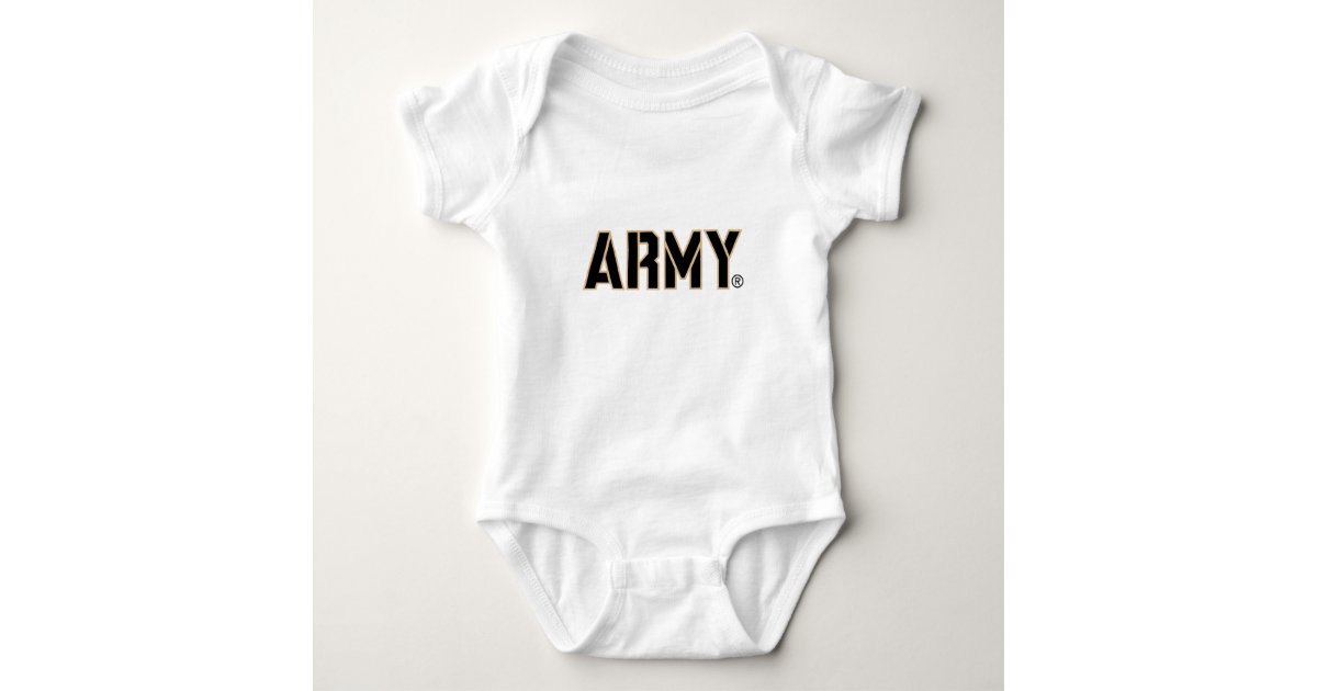 Army Wordmark Baby Bodysuit | Zazzle