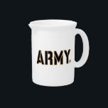 Army Wordmark Beverage Pitcher<br><div class="desc">Check out these United States Military Academy designs! Show off your West Point pride with these new University products. These make the perfect gifts for the United States Military Academy student, alumni, family, friend or fan in your life. All of these Zazzle products are customizable with your name, class year,...</div>