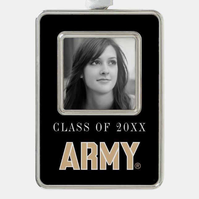 Army Wordmark Christmas Ornament (Front)
