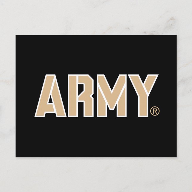 Army Wordmark Invitation Postcard (Front)