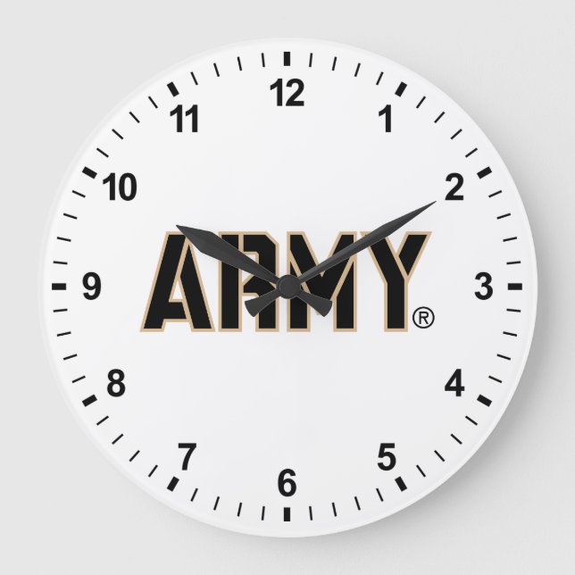 Army Wordmark Large Clock (Front)