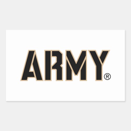 Army Wordmark Rectangular Sticker