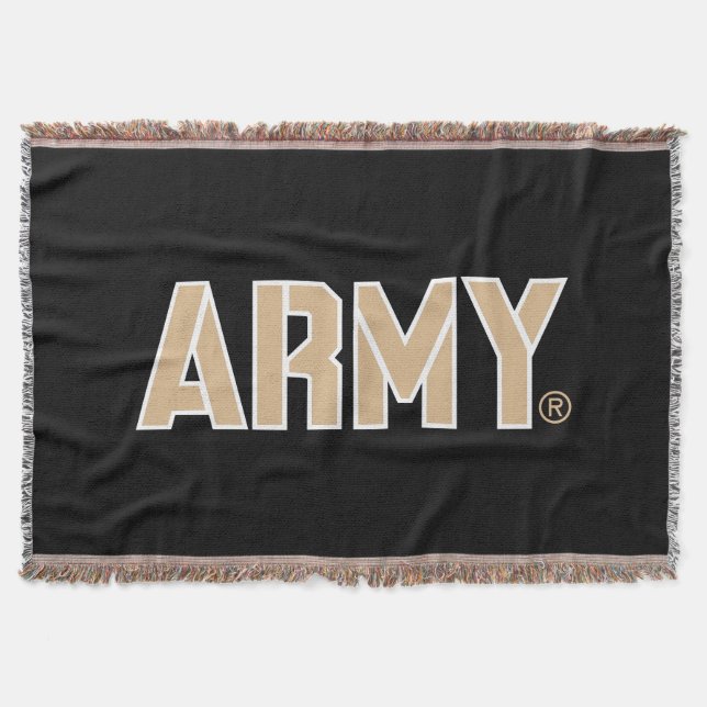 Army Wordmark Throw Blanket (Front)