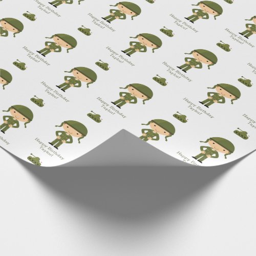 Army Wrapping Paper _ Soldier Gift Wrap