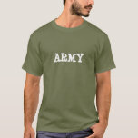 Army Your Custom Men&#39;s Basic Dark T-s T-shirt at Zazzle