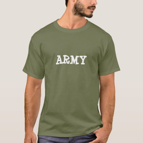 ARMY Your Custom Mens Basic Dark T_S T_Shirt