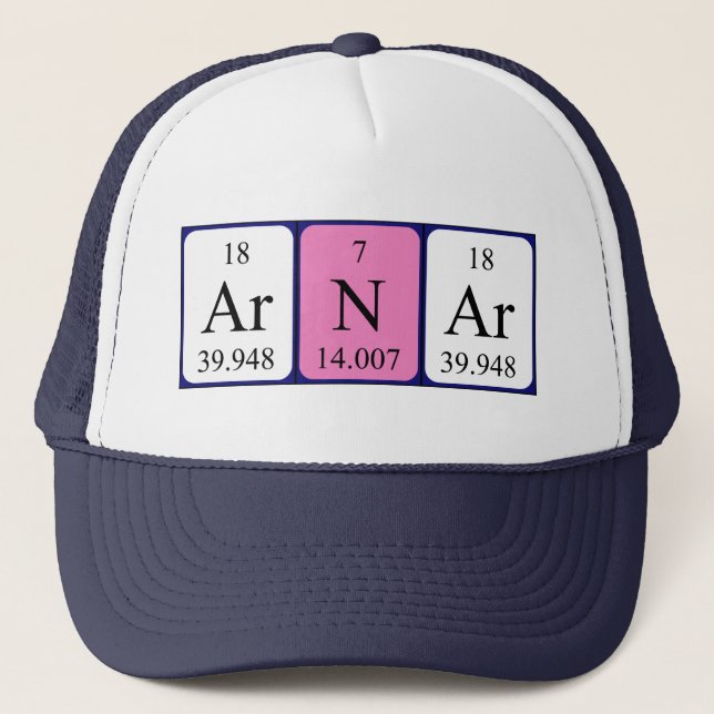 Arnar periodic table name hat (Front)