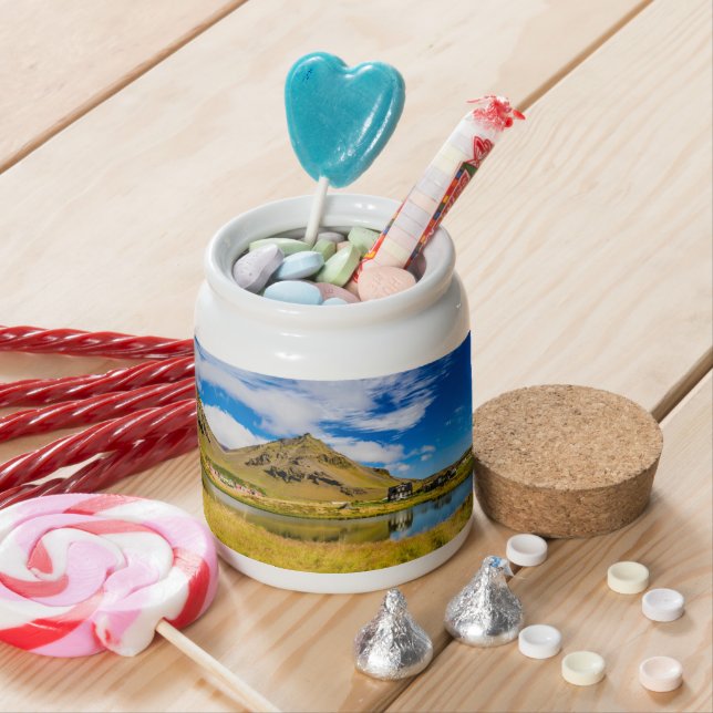 Arnarstapi Amtmansshus And Mount Stapafell, Icelan Candy Jar (In Situ)