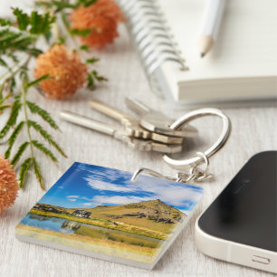 Arnarstapi Amtmansshus And Mount Stapafell, Icelan Keychain