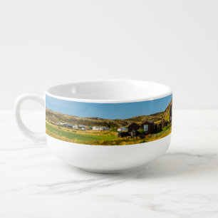 Arnarstapi Amtmansshus And Mount Stapafell, Icelan Soup Mug