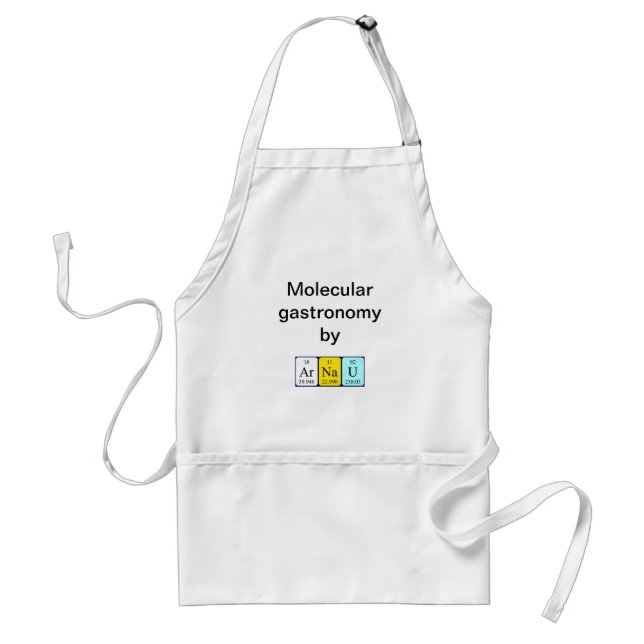 Arnau periodic table name apron (Front)