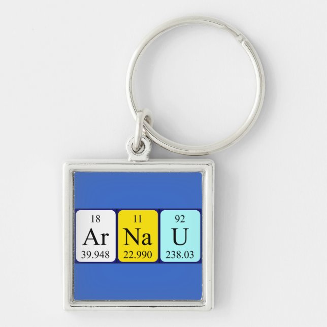 Arnau periodic table name keyring (Front)
