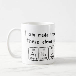 Arnau periodic table name mug