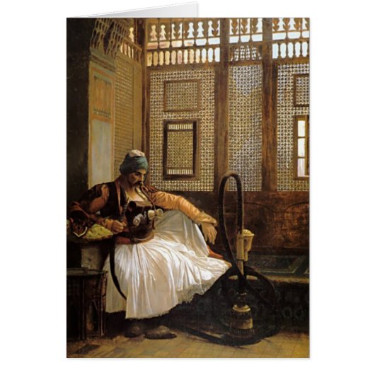 Arnaut Smoking by Jean Leon Gerome Cards (Front)