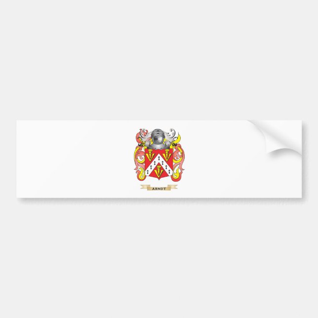 Arndt Coat of Arms (Family Crest) Bumper Sticker (Front)
