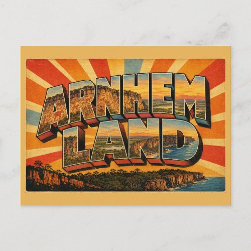 Arnhem Land NT Australia Ancient Rock Art Postcard