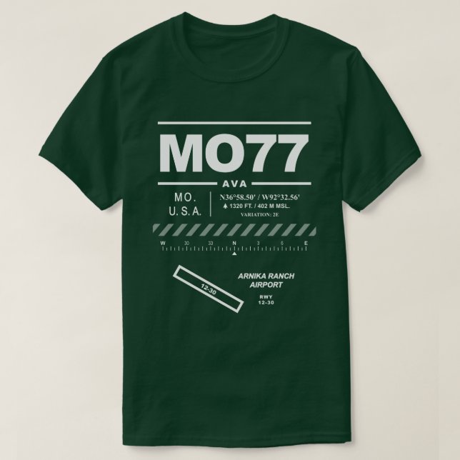 Arnika Ranch Airport MO77 T-Shirt (Design Front)