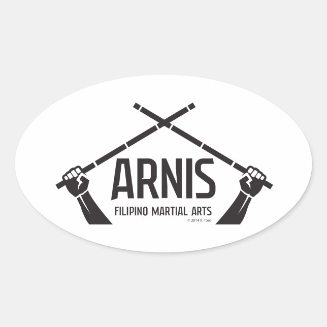 Arnis astig oval sticker (Front)