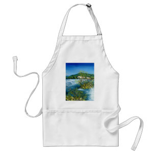 ARNO RIVER AT ROVEZZANO Florence Italy Adult Apron