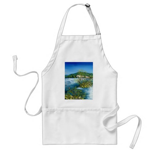 ARNO RIVER AT ROVEZZANO Florence Italy Adult Apron