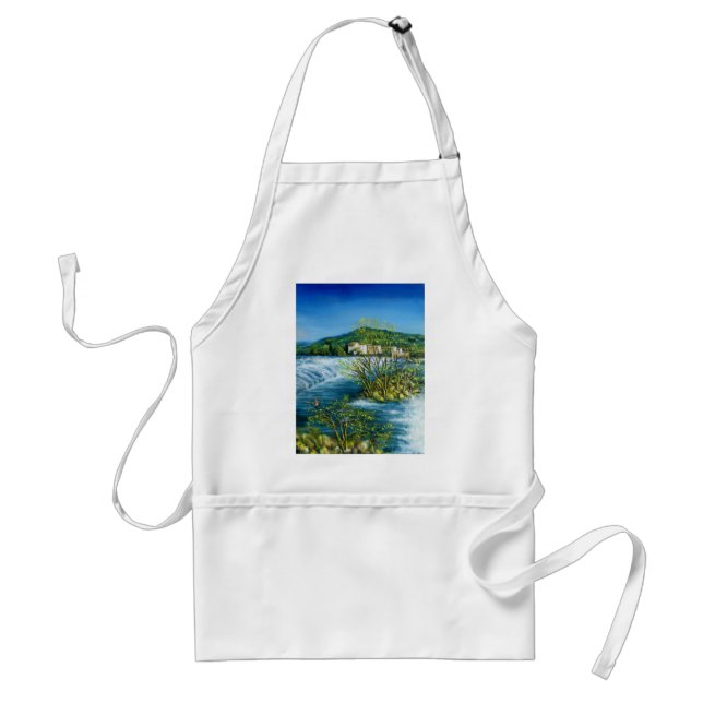 ARNO RIVER AT ROVEZZANO Florence Italy Adult Apron (Front)