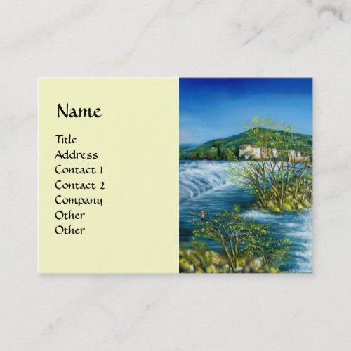 ARNO RIVER AT ROVEZZANO Florence Italy Business Card