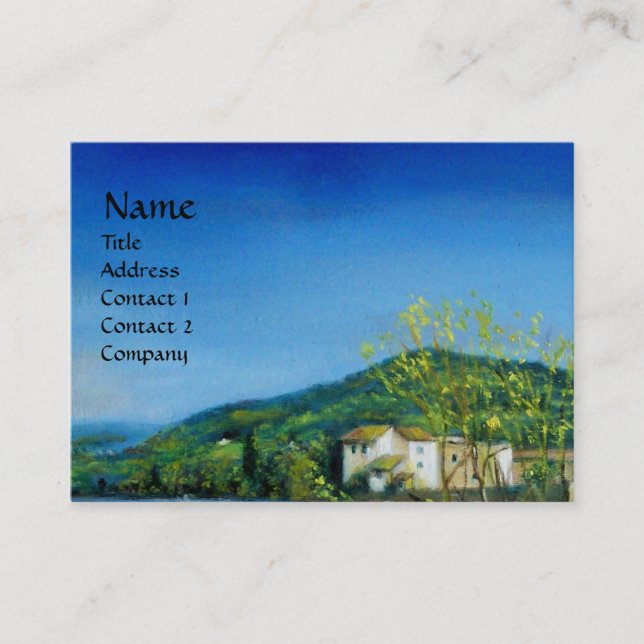 ARNO RIVER AT ROVEZZANO Florence Italy Business Card (Front)
