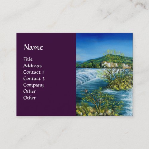 ARNO RIVER AT ROVEZZANO Florence Italy Business Card
