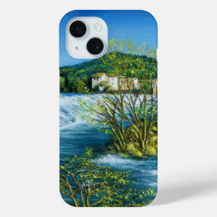 ARNO RIVER AT ROVEZZANO Florence Tuscany Landscape iPhone 15 Case
