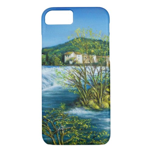 ARNO RIVER AT ROVEZZANO Florence Tuscany Landscape iPhone 87 Case