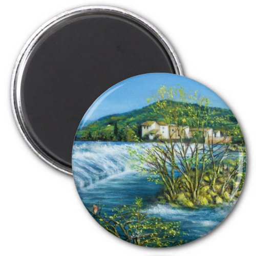 ARNO RIVER AT ROVEZZANO Florence Tuscany Landscape Magnet
